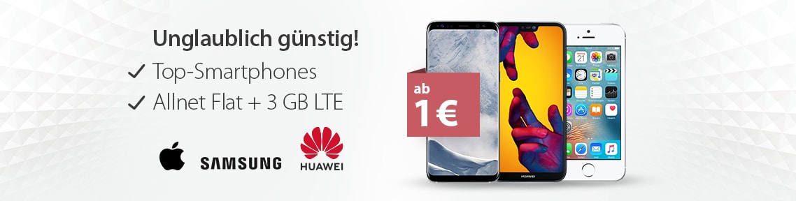 Unglaublich günstig - Top Smartphones - Allnet Flat + 2 GB LTE