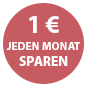 1 € jeden Monat sparen