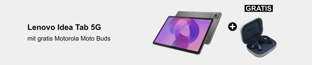 Lenovo Idea Tab 5G und gratis Motorola moto Buds