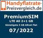 Günstigste 3 GB Allnet Flat - Handyflatrate-Preisvergleich.de