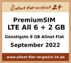 Günstigste 8 GB Allnet Flat - allnet-flat-vergleich-24.de